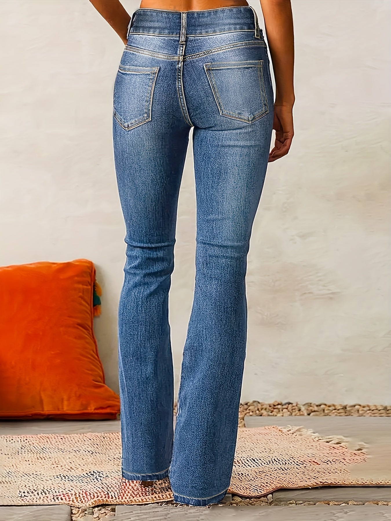 Aya | Flared Jeans med Hög Midja