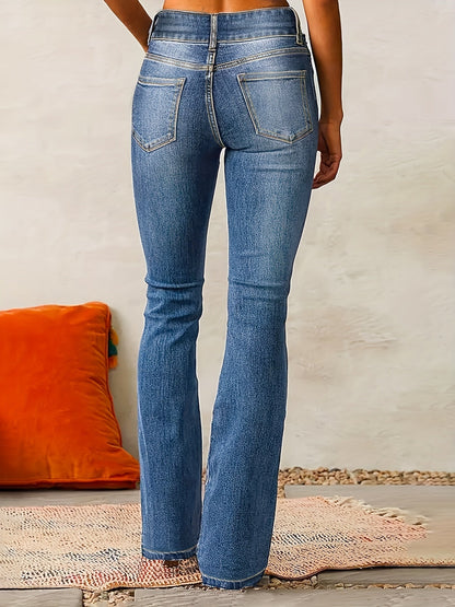 Aya | Flared Jeans med Hög Midja