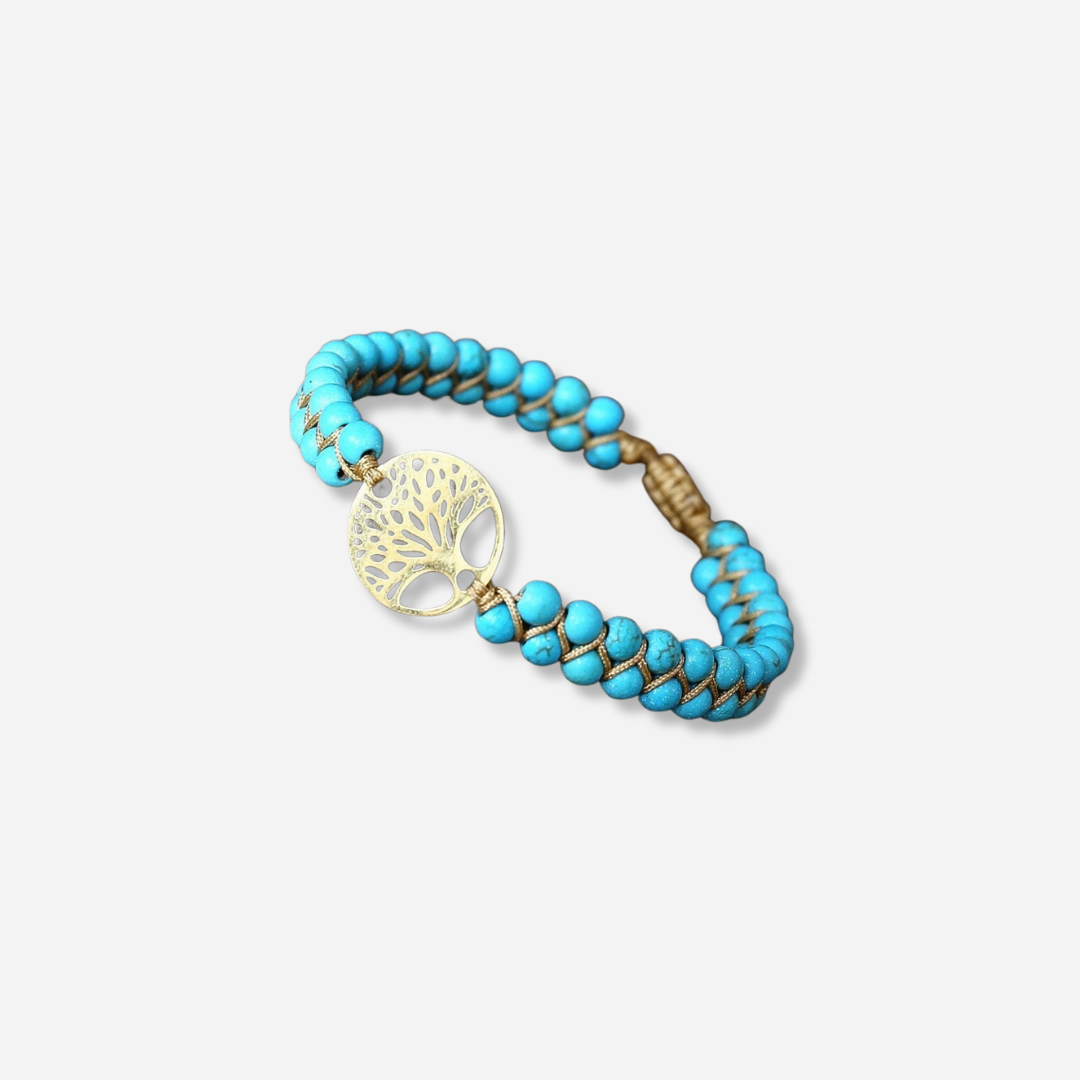 Lovis | Turquoise Livets Träd Armband