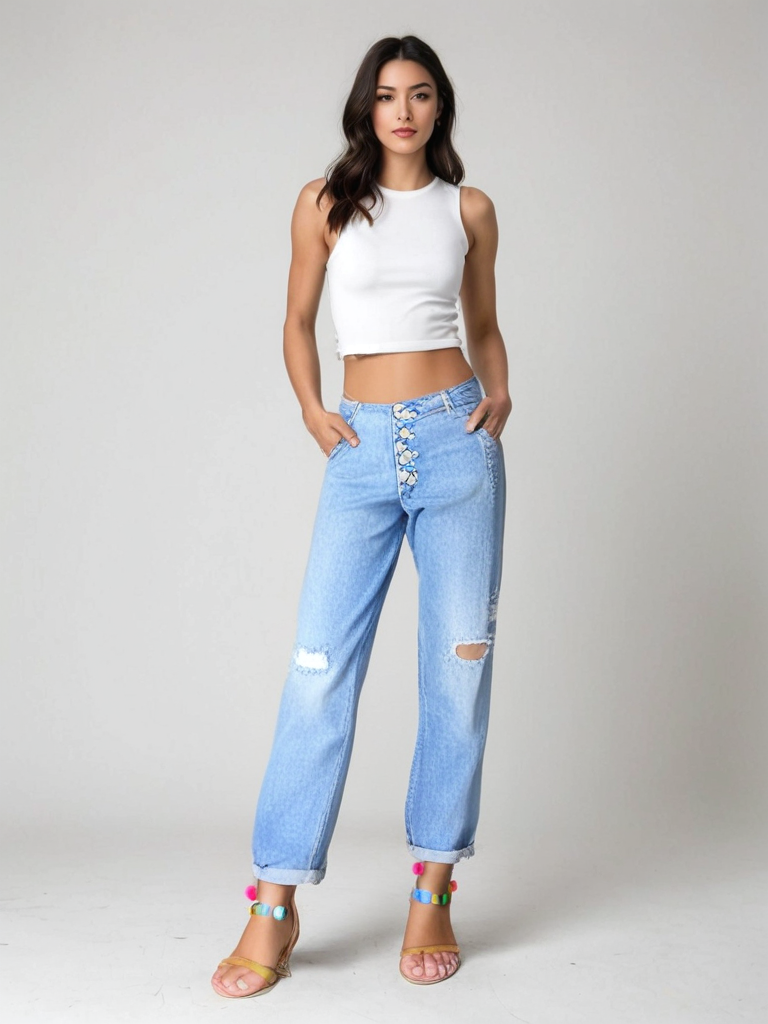 Sabrina | Slitna & Baggy Jeans