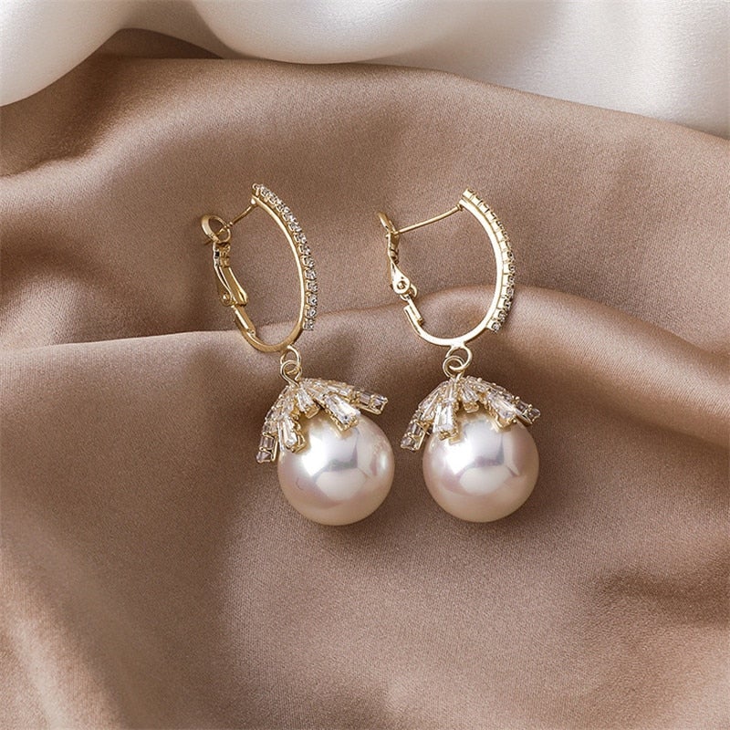 Josefin | Eleganta Pärlörhängen