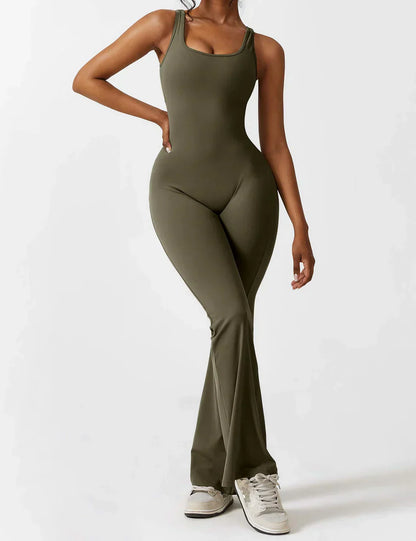 Linn | Flared V-Back Jumpsuit